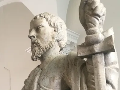 Statue of St. Paul as seen in St. Paul's Chapel