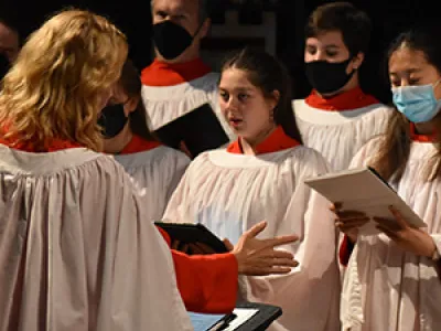Trinity Youth Chorus sings at an Evensong service