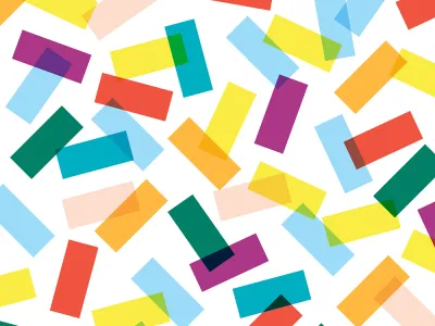 Illustration of multicolor confetti