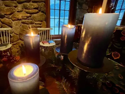 Candles in the TRC chapel