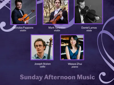 Lineup of musicians for Sunday Afternoon Music at St. Paul's Chapel