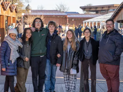 Trinity Youth with Father Matt in Taize France Feb. 2022