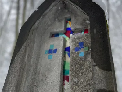 Stained-glass cross