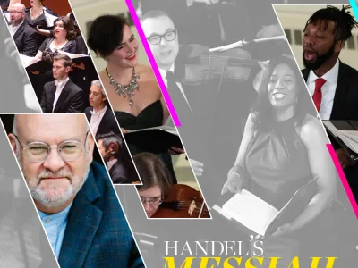 2022 Handel's Messiah art with Andrew Megill as conductor