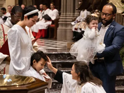 Baptisms at Trinity Church Wall Street on January 8, 2023