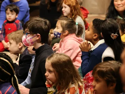 Children participating in the 9am Holy Eucharist at Trinity Church