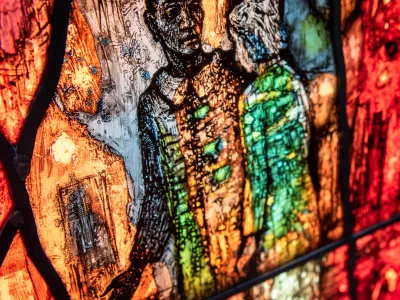 Denny Stained-Glass Window segment