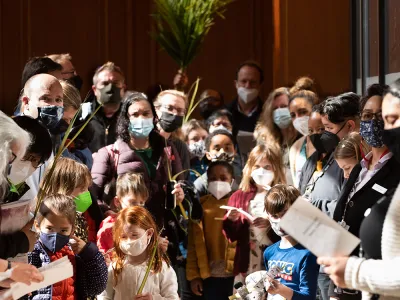 Children's Time tweens participate in the Palm Pilgrimage 