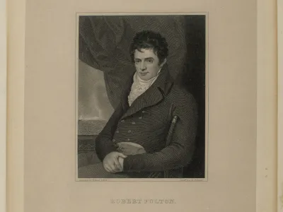 Engraving of Robert Fulton; New York Public Library