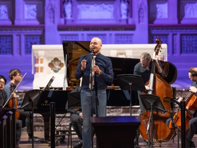 Kenyatta Emmanuel sang at the Renewal Concert. 