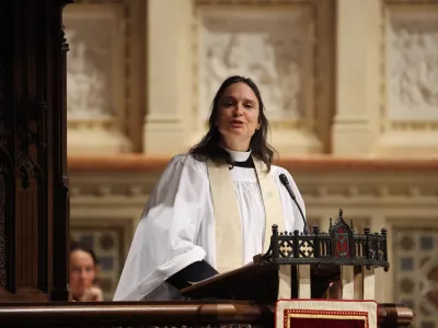 The Rev. Kristin Kaulbach Miles preaching on November 26, 2023