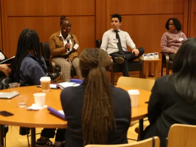 Trinity partnered with CUNY to host a symposium concentrating on the needs of students, especially housing and food support.