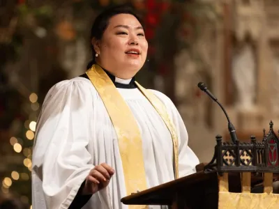 Mother Yein preached during 11:15 service