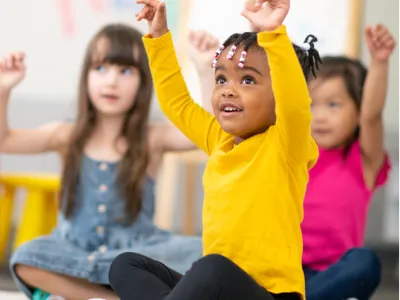 Kids have class and raise their hands