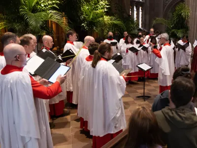 Palm Sunday service with the choir