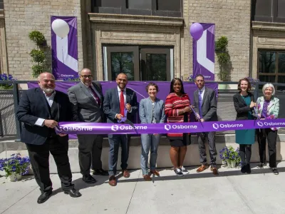 The Fulton Community Reentry Center ribbon cutting ceremony.