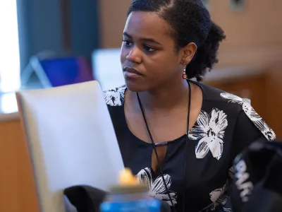 A teacher at a class