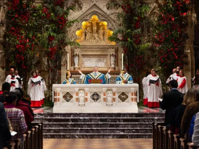 Advent service at Trinity Church