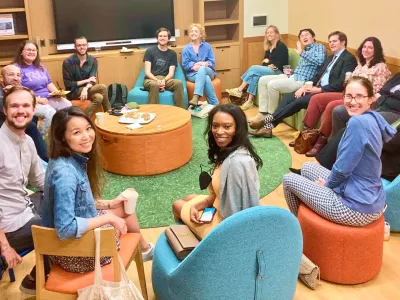 Young adults dinner at Trinity Commons