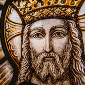 Stained glass from Trinity's Chapel of All Saints