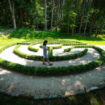 The maze at Trinity Retreat Center