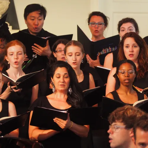 Downtown Voices singing Carmina Burana in St. Paul's Chapel