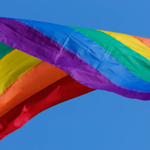 Waving Pride Flag