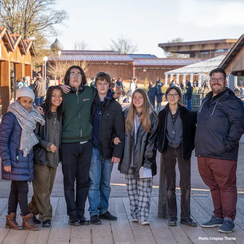 Trinity Youth with Father Matt in Taize France Feb. 2022