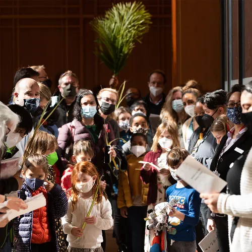 Children's Time tweens participate in the Palm Pilgrimage 