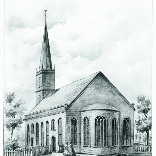 Trinity's first church 1697-1776