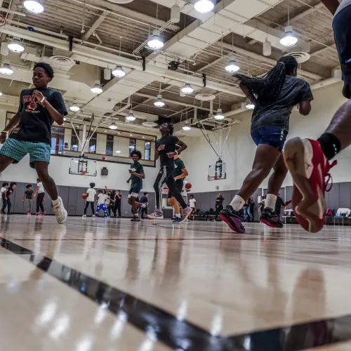 Basketball class at Trinity's Afterschool