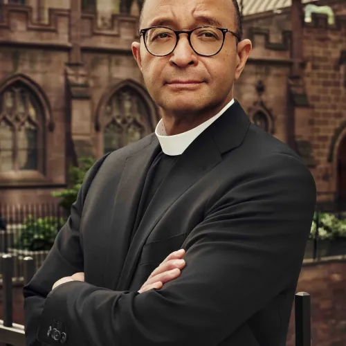 The Rev. Phil Jackson on the bridge