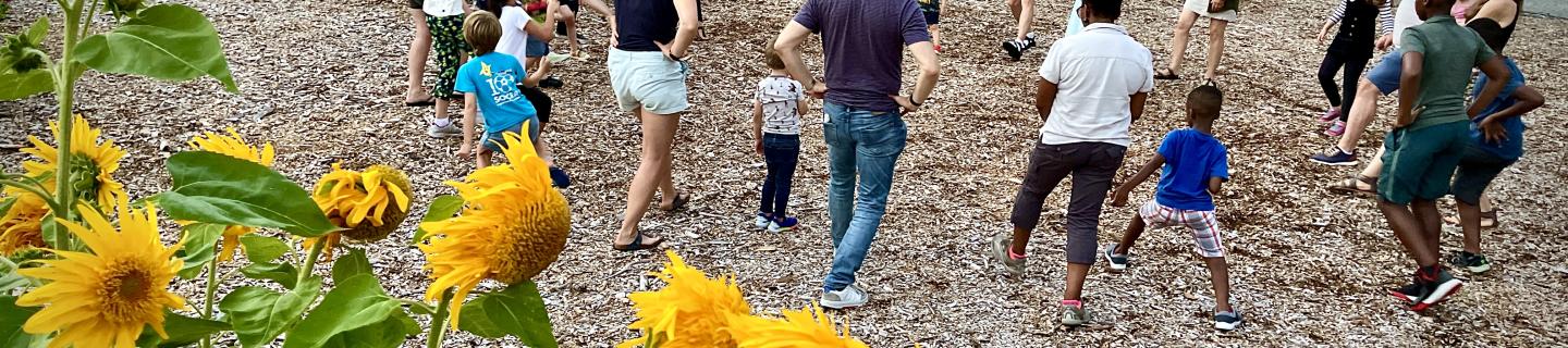 Intergenerational games at the Trinity Retreat Center